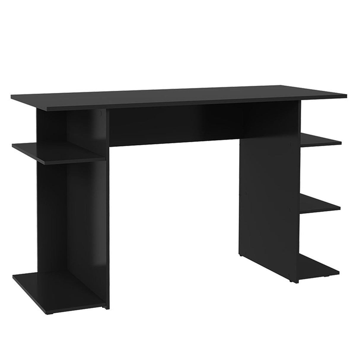 Escritorio Gamer Negro 120x76cm sin Cajones con Organizador de Libros - ESCRITORIOS | Bylmo
