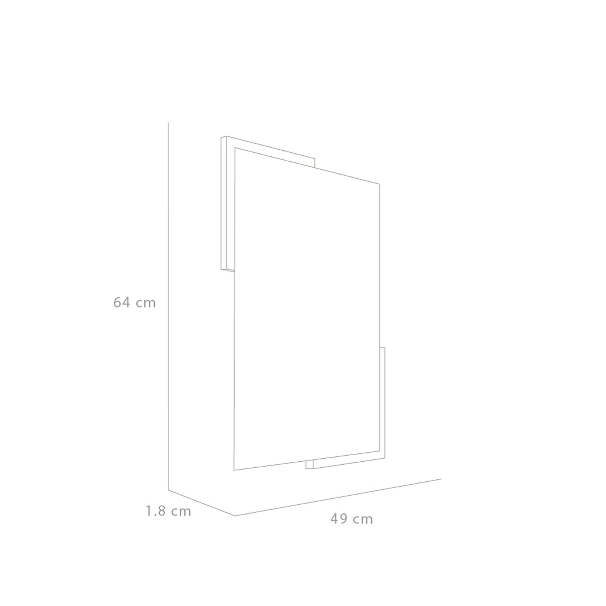Espejo de Baño Aleska Madera Clara Natural 49x64cm Rectangular con Marco En Madera - ESPEJOS DE BANHO | Bylmo
