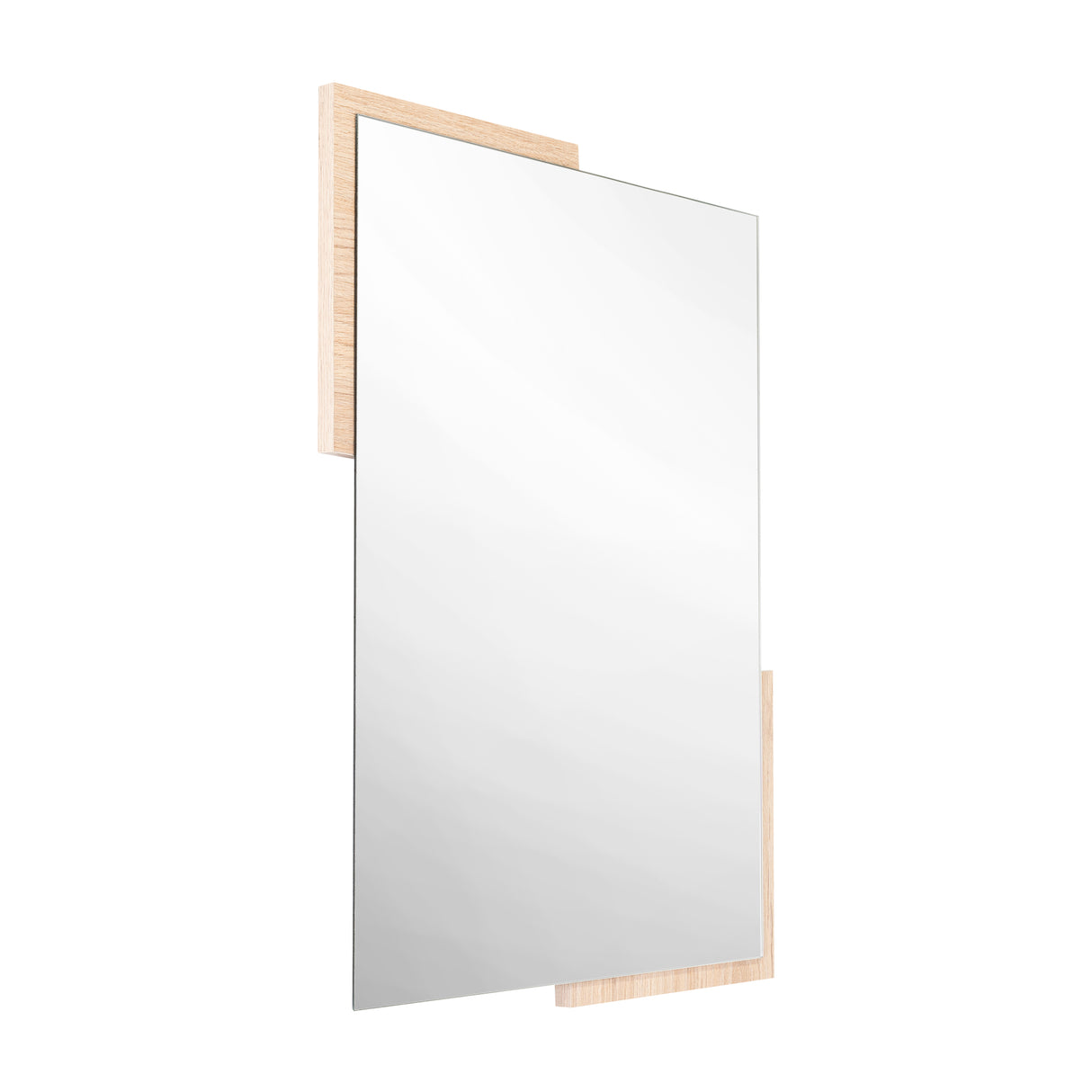 Espejo de Baño Aleska Madera Clara Natural 49x64cm Rectangular con Marco En Madera - ESPEJOS DE BANHO | Bylmo