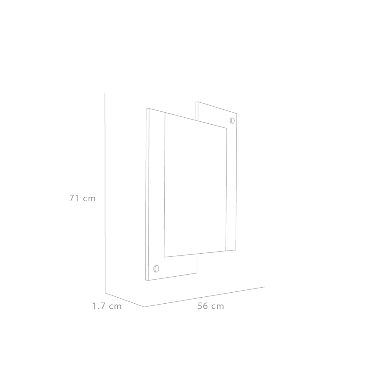 Espejo de Baño Paduk Madera Clara Natural 56x71cm Rectangular con Marco En Madera - ESPEJOS DE BANHO | Bylmo