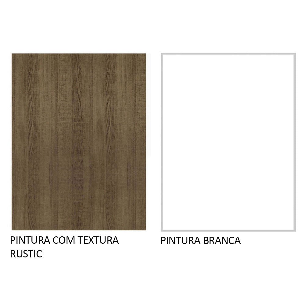 Gabinete Superior de Garaje Marron y Blanco 80x33cm Resistente a la Humedad con Un Compartimiento - GABINETES SUPERIORES PARA GARAJE | Bylmo