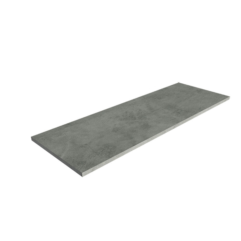 Mesón de Cocina Gris 150x52cm de Madera Aglomerada Mdp Acabado Mate sin Pozuelo - MESONES DE COCINA | Bylmo