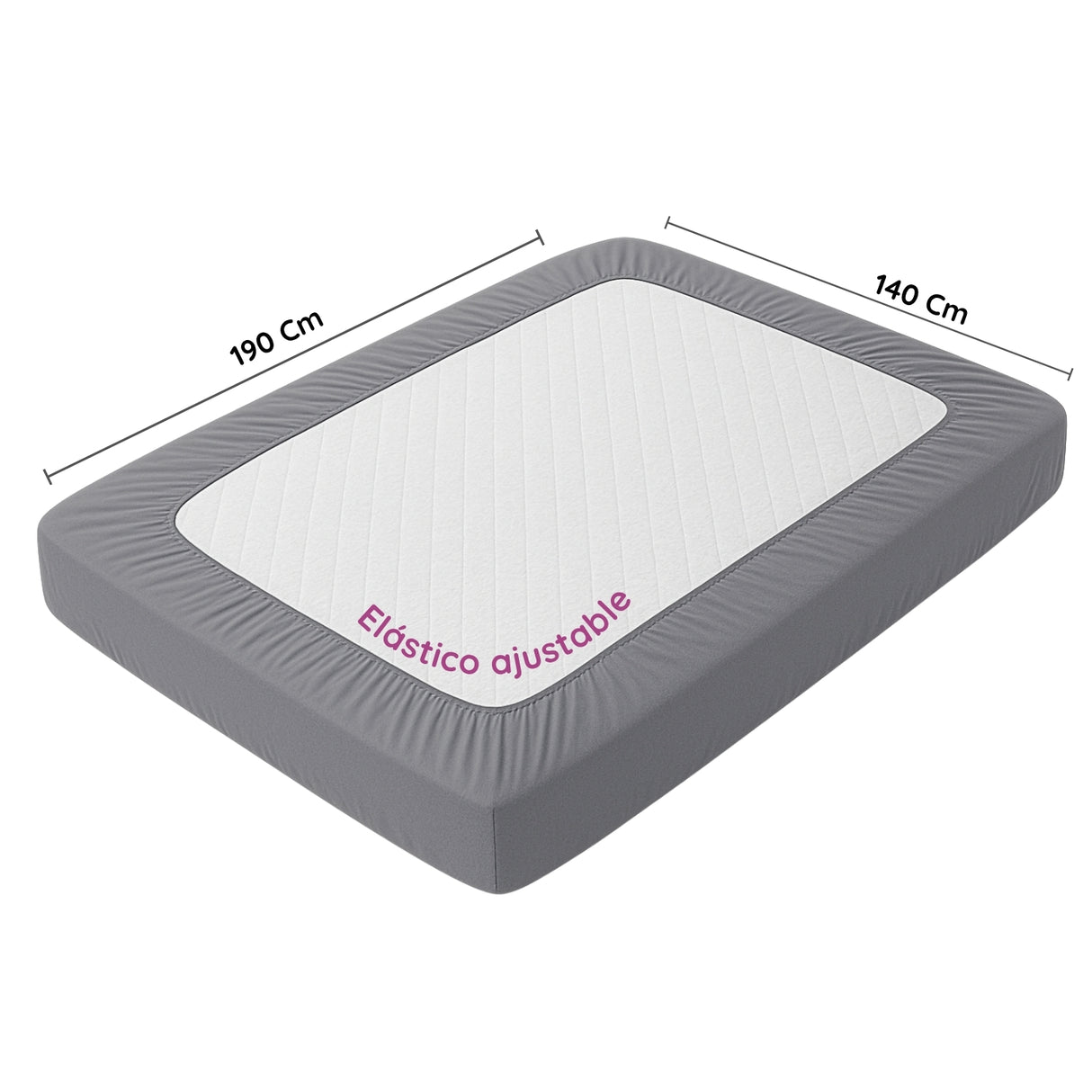 Protector de Colchón Azul Oscuro Doble 140 X 190 Cm Antifluido - PROTECTORES DE COLCHON | Bylmo