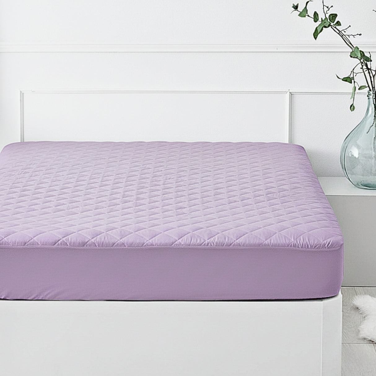 Protector de Colchón Lila Queen 160 X 190 Cm Antifluido - PROTECTORES DE COLCHON | Bylmo