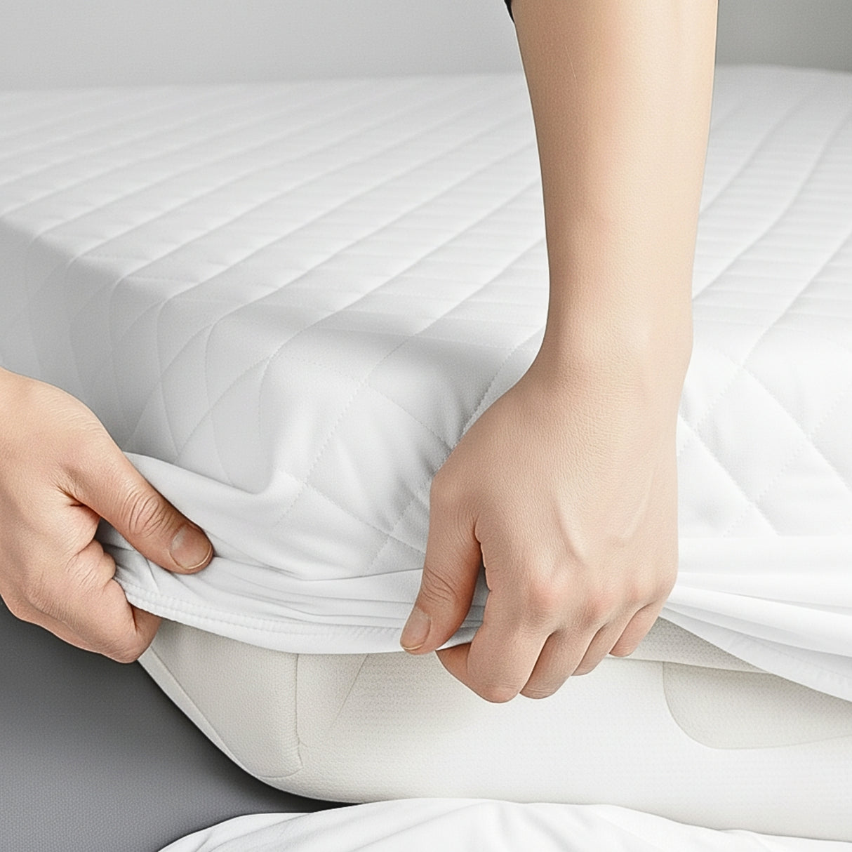 Protector de Colchón Blanco King 200 X 200 Cm Antifluido - PROTECTORES DE COLCHON | Bylmo
