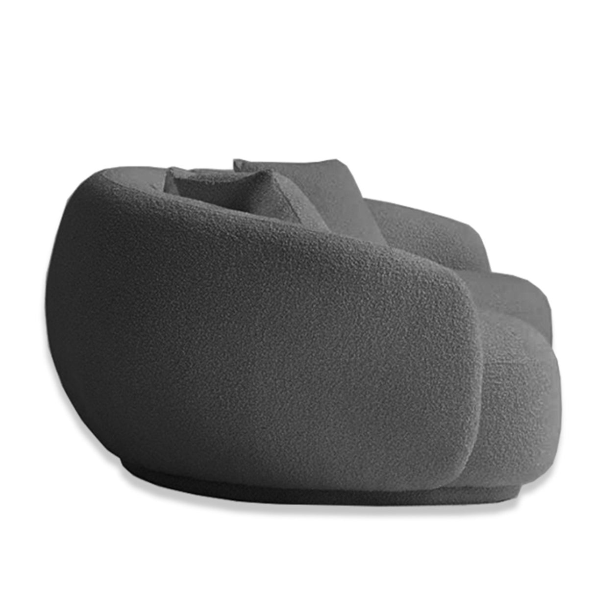 Sofá Niko Gris 220x80cm Microfibra de Un Puesto - SOFAS Y POLTRONAS | Bylmo