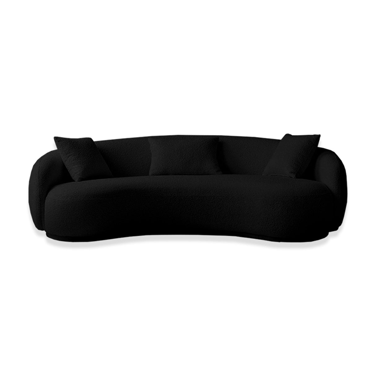 Sofá Niko Negro 220x80cm Microfibra de Un Puesto - SOFAS Y POLTRONAS | Bylmo