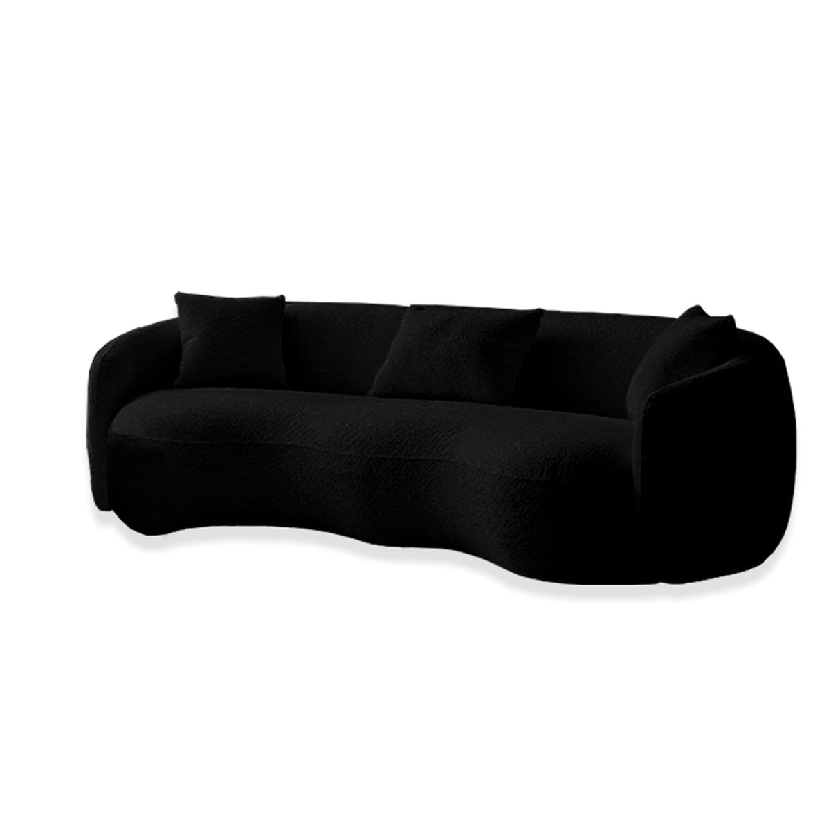 Sofá Kaolan Negro 260x90cm Microfibra de Un Puesto - SOFAS Y POLTRONAS | Bylmo