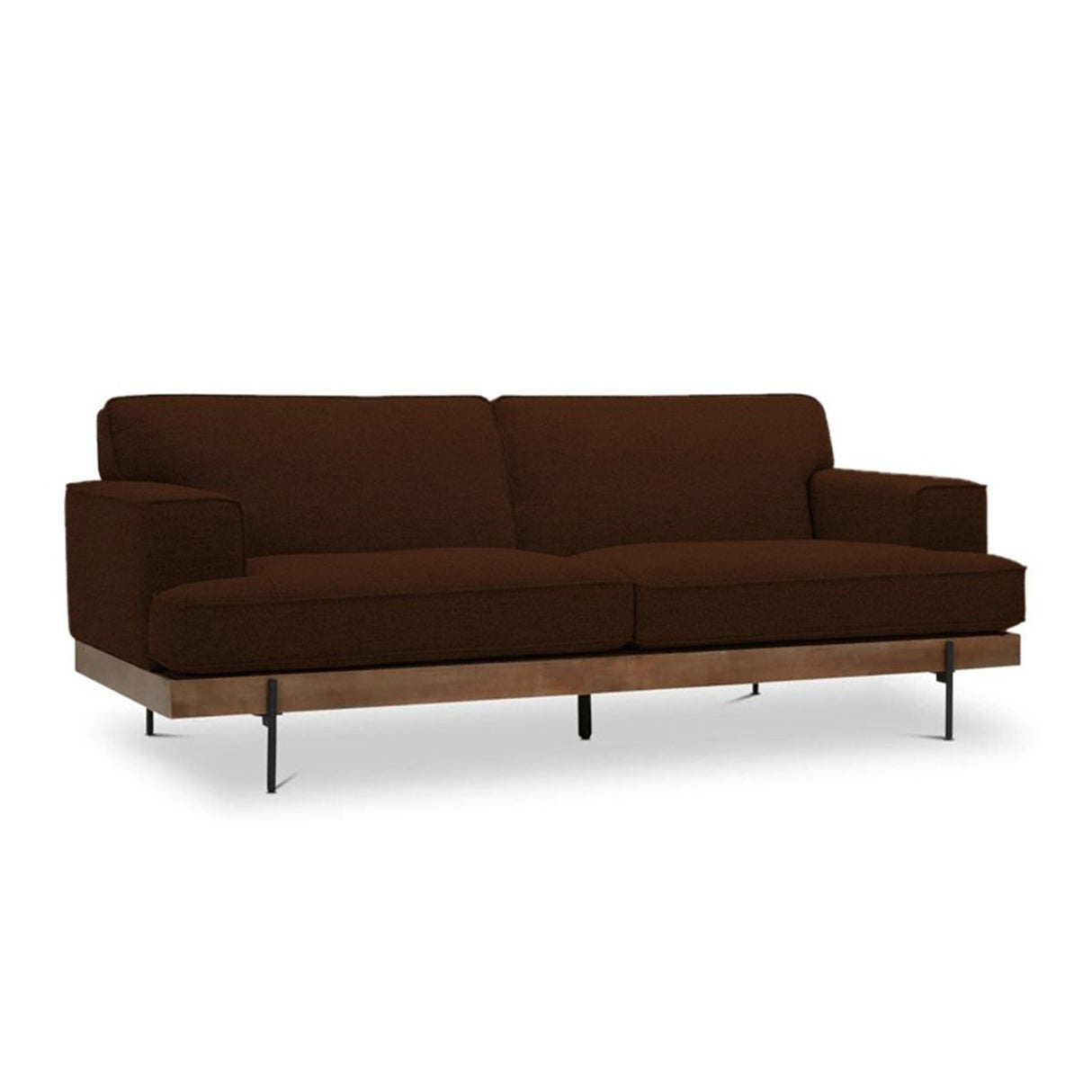 Sofá Santorini Café 180x80cm Microfibra de Un Puesto - SOFAS Y POLTRONAS | Bylmo