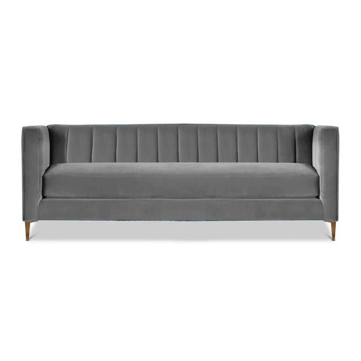Sofá Saira Gris 200x80cm Microfibra de Un Puesto - SOFAS Y POLTRONAS | Bylmo