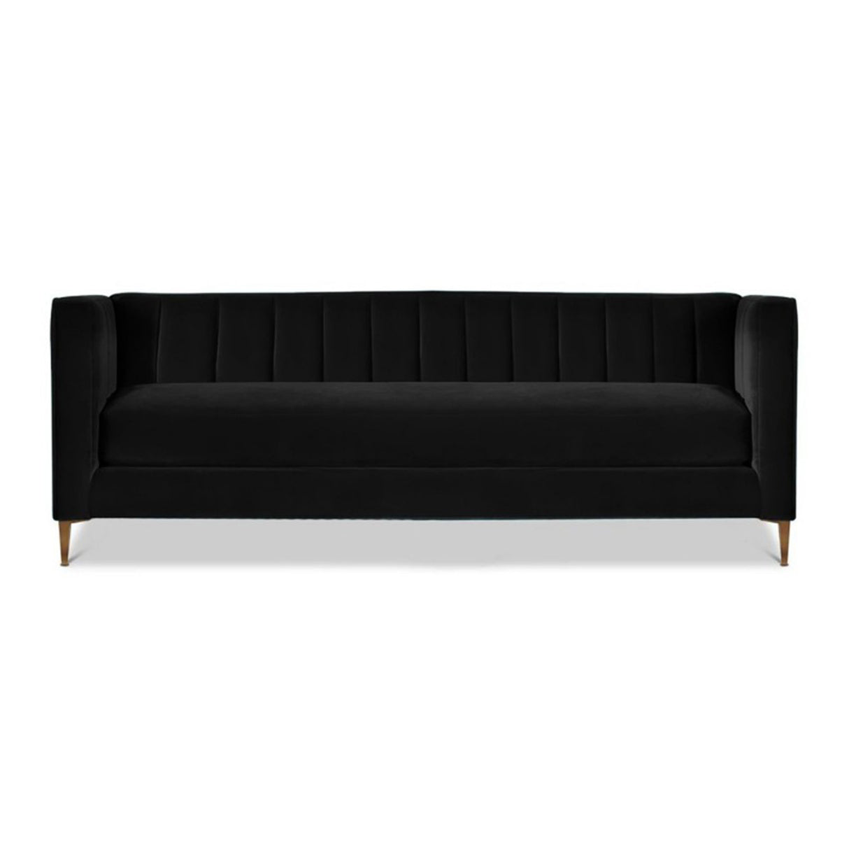 Sofá Saira Negro 200x80cm Microfibra de Un Puesto - SOFAS Y POLTRONAS | Bylmo