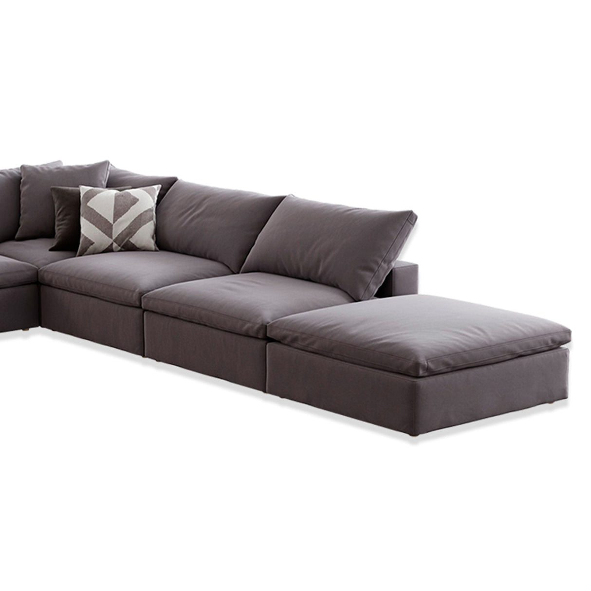 Sofá Vorrei Gris 340x80cm Microfibra de Dos Puestos - SOFAS Y POLTRONAS | Bylmo