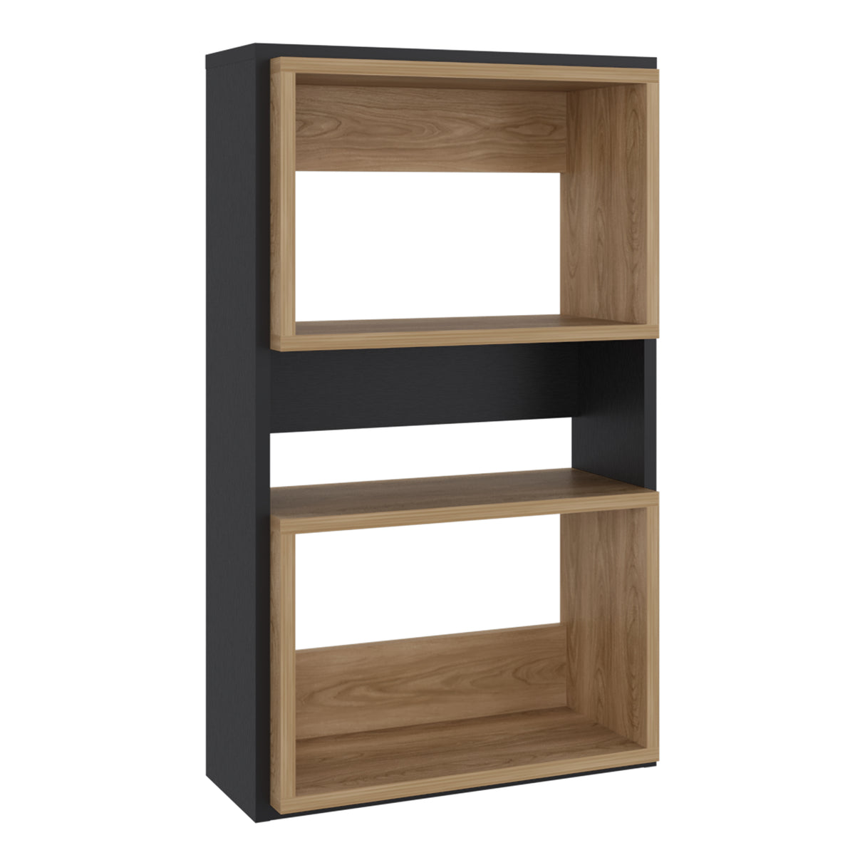 Ahorrador de Espacio Eco Wengue y Fresno Europeo 45x75.3cm Flotante con Dos Entrepaños - OTROS MUEBLES PARA BANHO | Bylmo