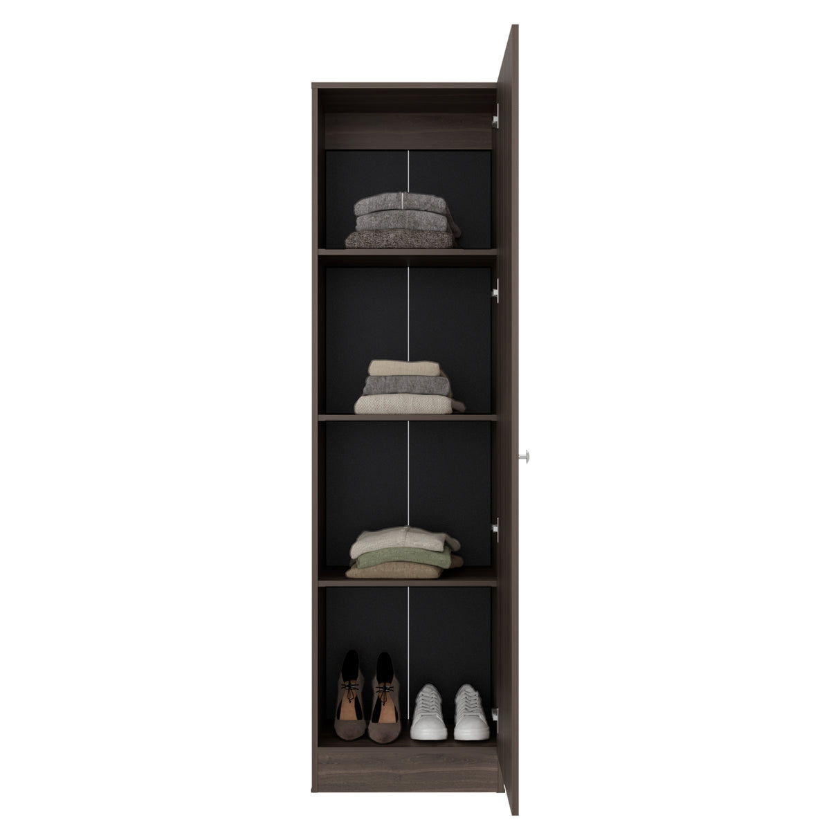 Closet Praga Milan 49.1x180.8cm con una Puerta sin Cajones y con Espejo - CLOSETS | Bylmo