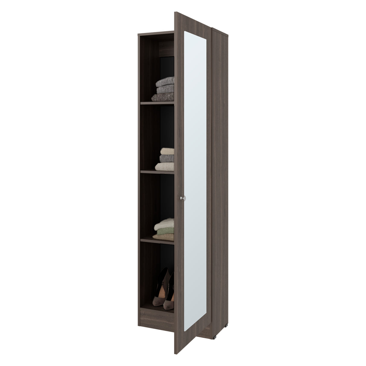 Closet Praga Milan 49.1x180.8cm con una Puerta sin Cajones y con Espejo - CLOSETS | Bylmo