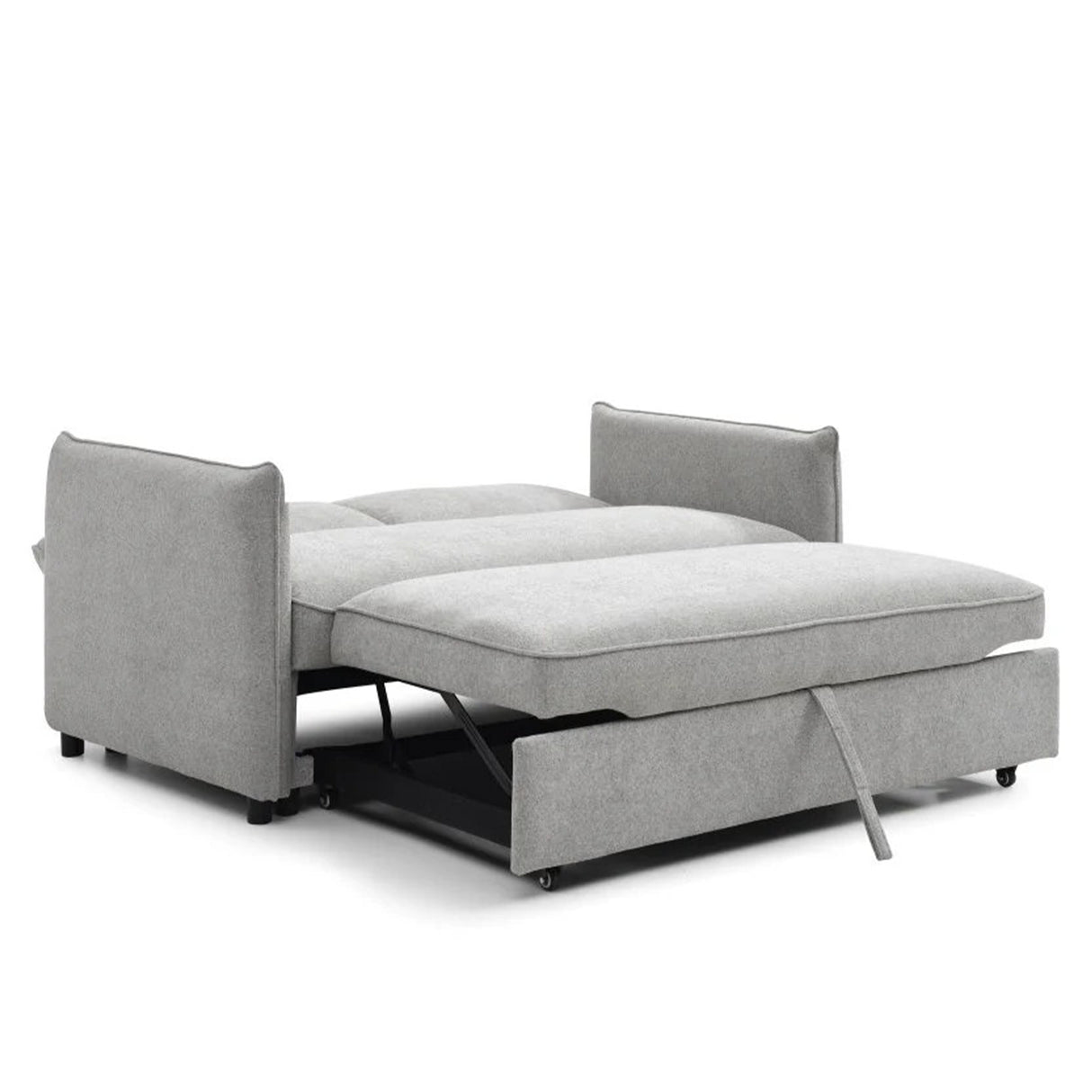 Sofá Cama Zahari Gris 159x79cm De Tres Puestos Reclinable con Resposapies con Apoya Brazos - SOFAS Y POLTRONAS | Bylmo