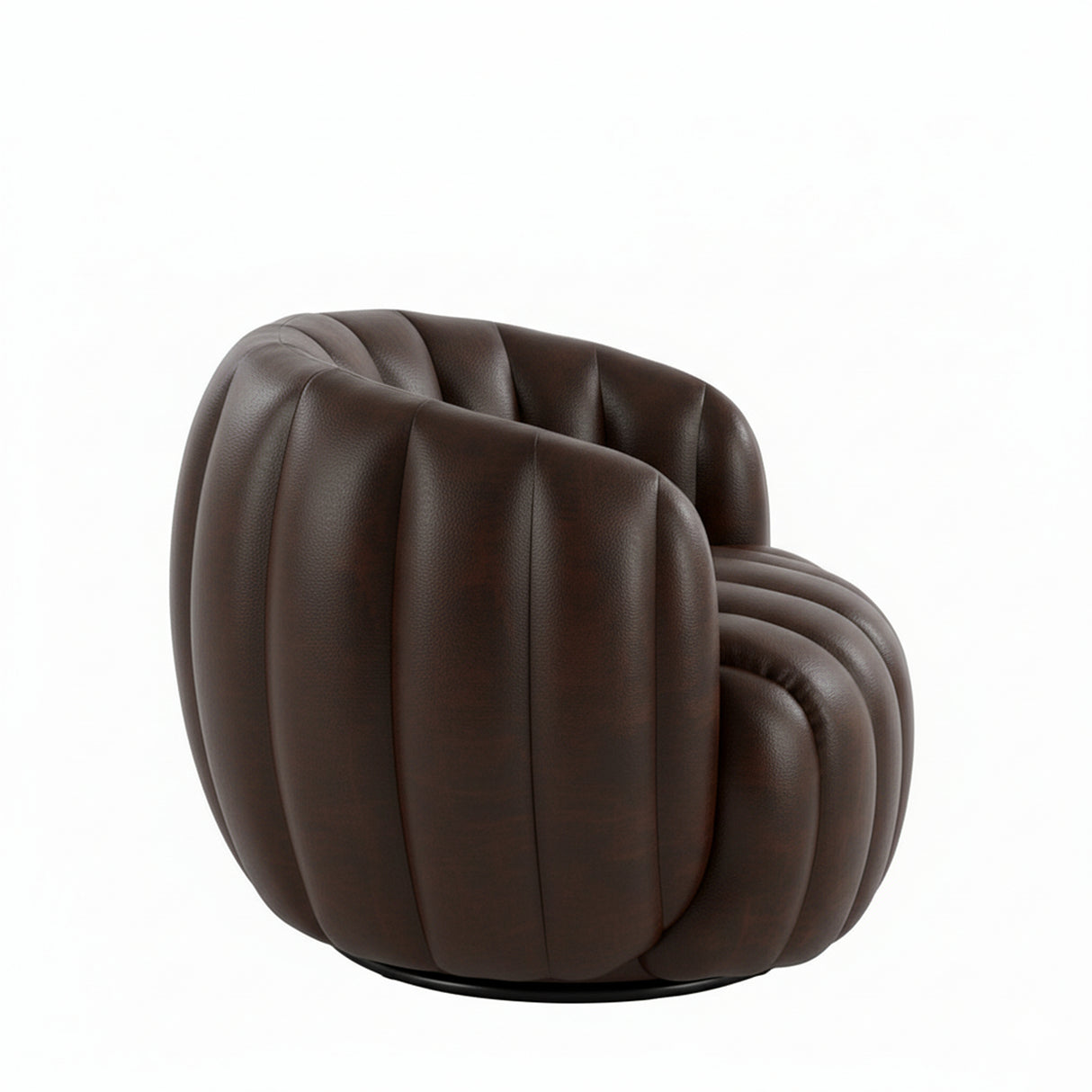 Silla Poltrona Amaranta Café Oscuro 70x55cm De Un Puesto con Apoya Brazos - SOFAS Y POLTRONAS | Bylmo