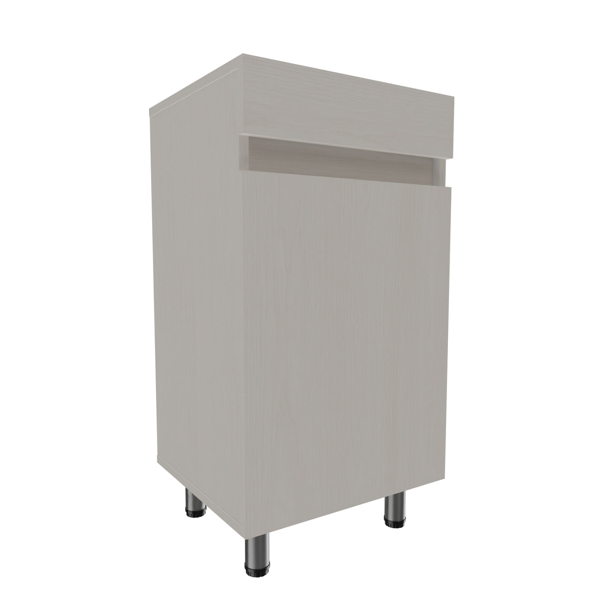Mueble para Lavamanos Liam Niebla y Blanco 40x76cm Individual sin Lavamanos con Un Cajón y Una Puerta - MUEBLES PARA LAVAMANOS | Bylmo