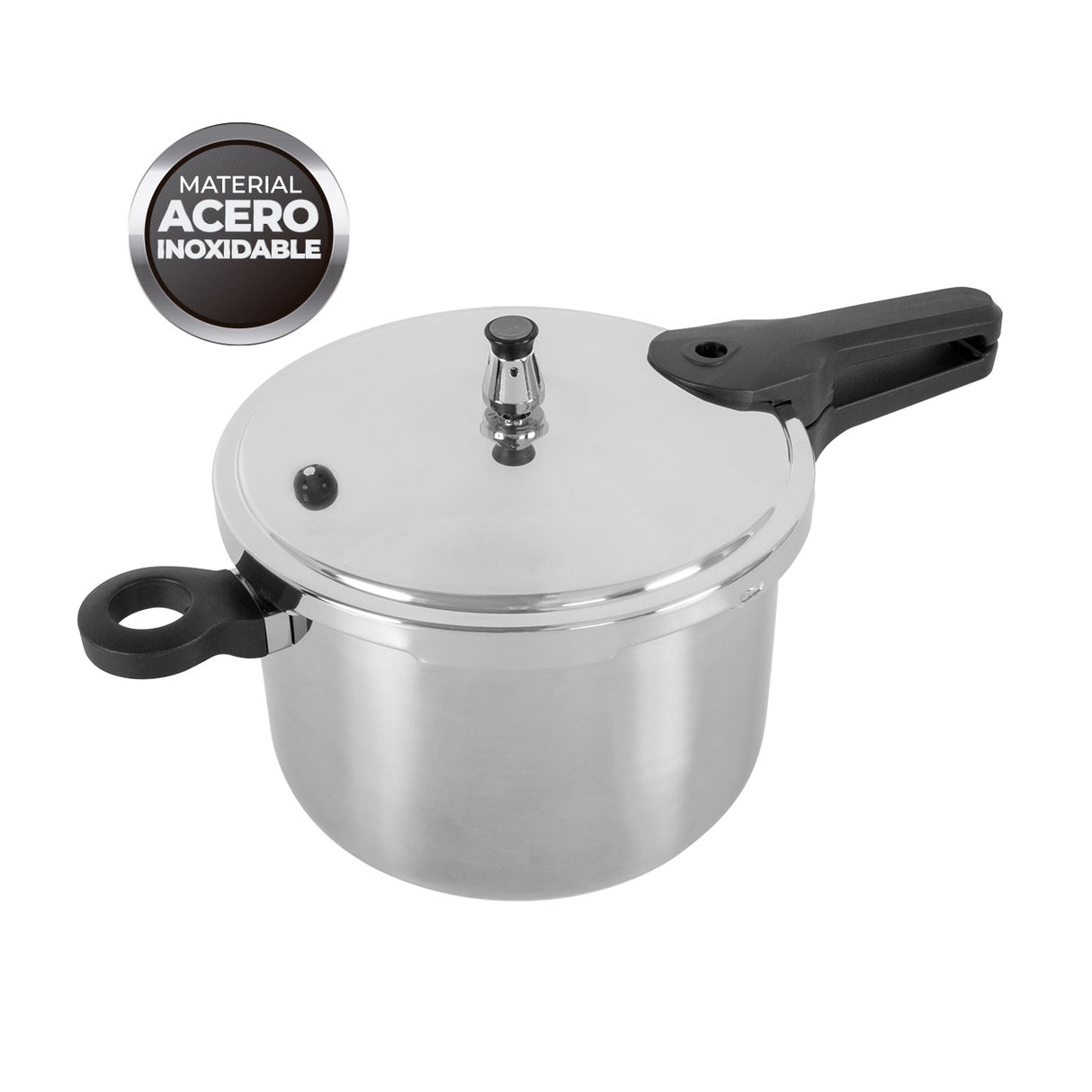 Olla a Presión Kalley Plateado 48.1x24.4cm de 0.7 Litros Apta para Inducción - OLLAS Y SARTENES | Bylmo