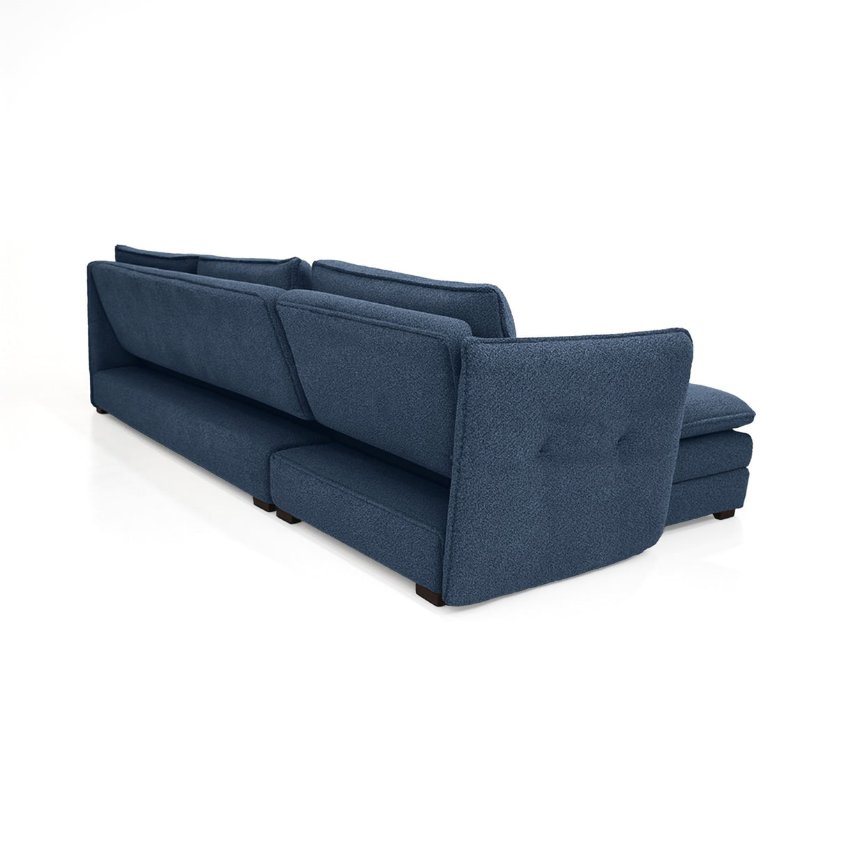 Sofá en L Napoles Indigo 166x80cm de Tres Puestos Reclinable con Almacenamiento Lado Derecho y con Apoya Brazos - SOFAS Y POLTRONAS | Bylmo