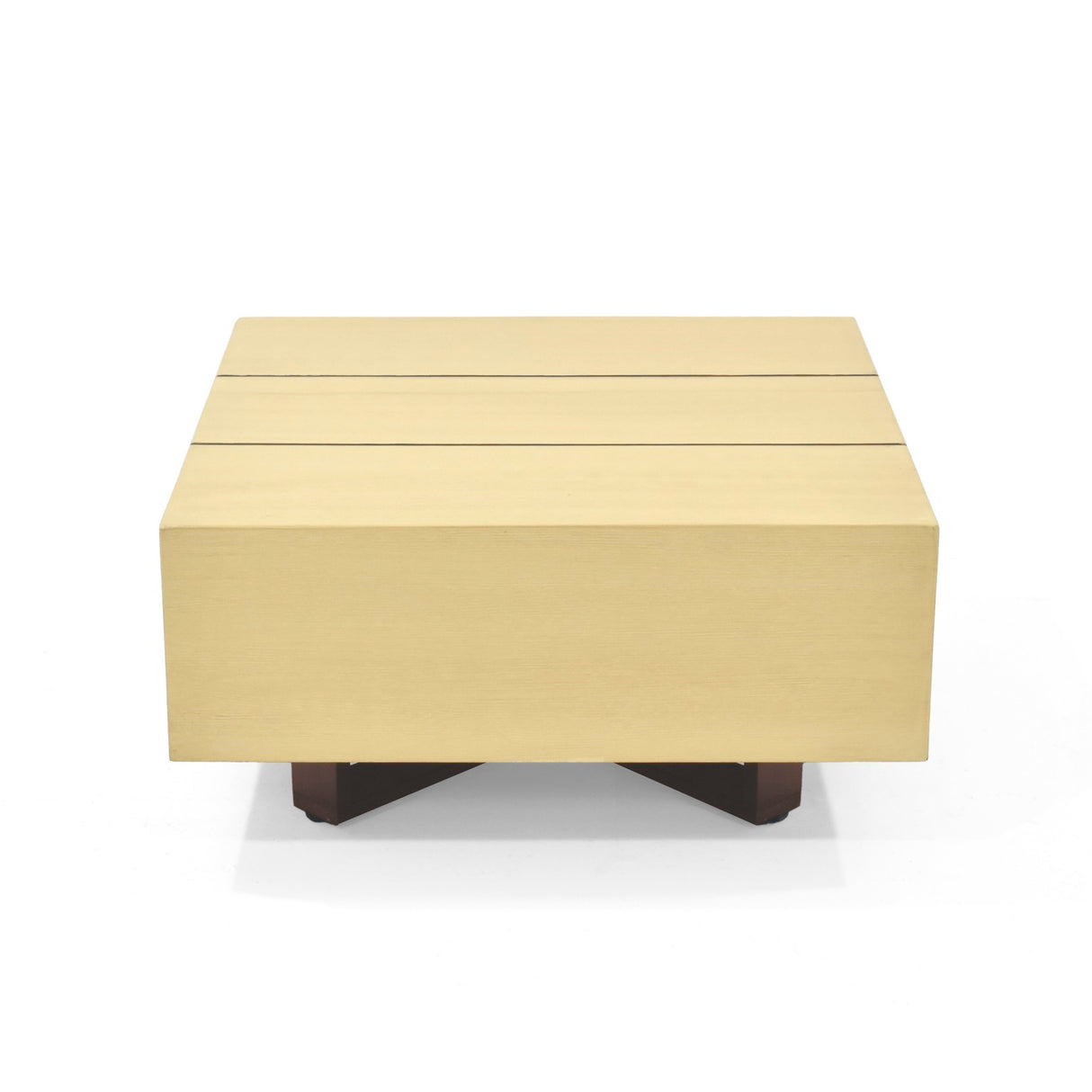 Mesa de Centro Veracruz Miel y Wengue 60x30cm Cuadrado con Patas - MESAS DE CENTRO | Bylmo