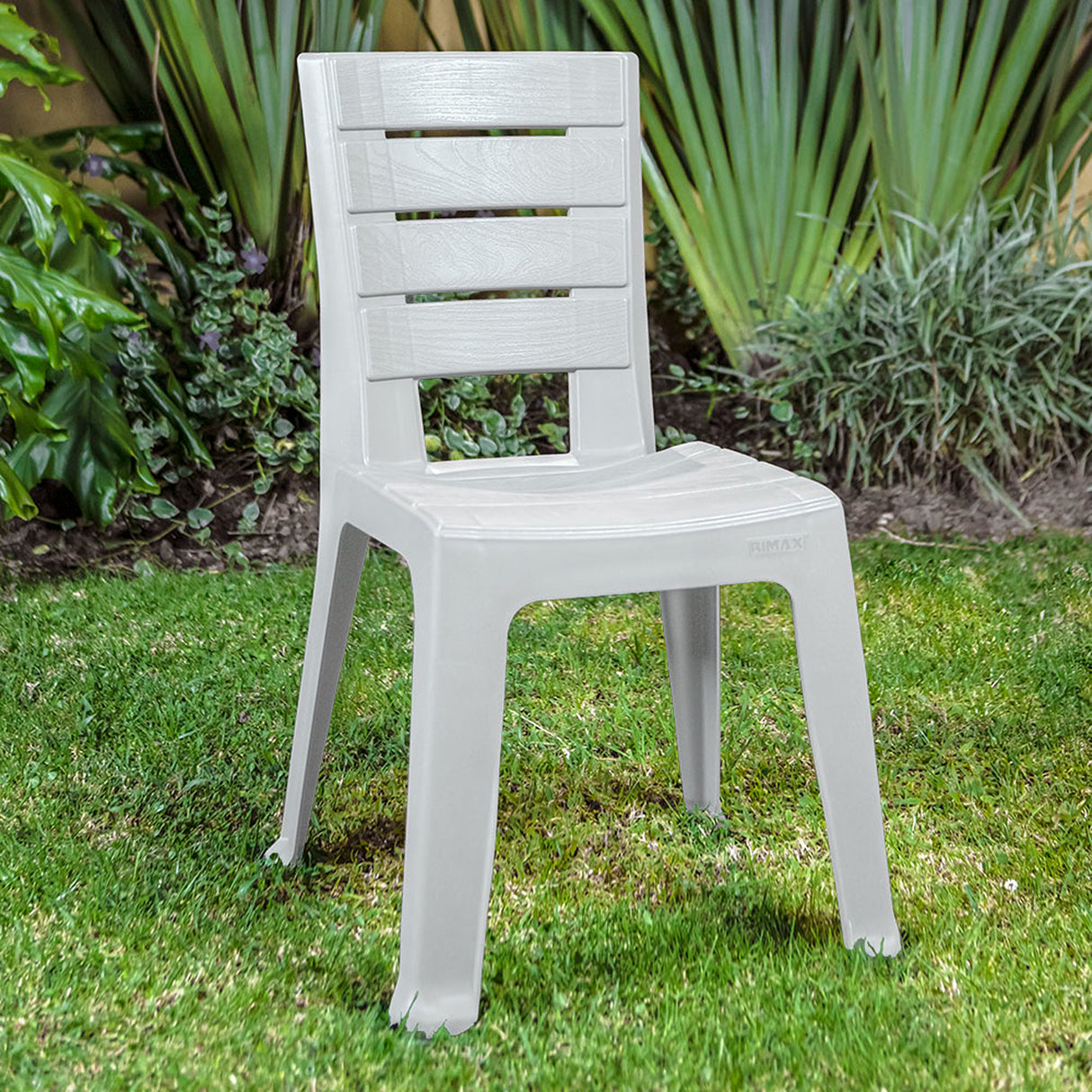 Silla Rimax Barú Gris Hielo 46.9x81.6cm con Espaldor y sin Apoya Brazos - SILLAS Y BUTACOS | Bylmo