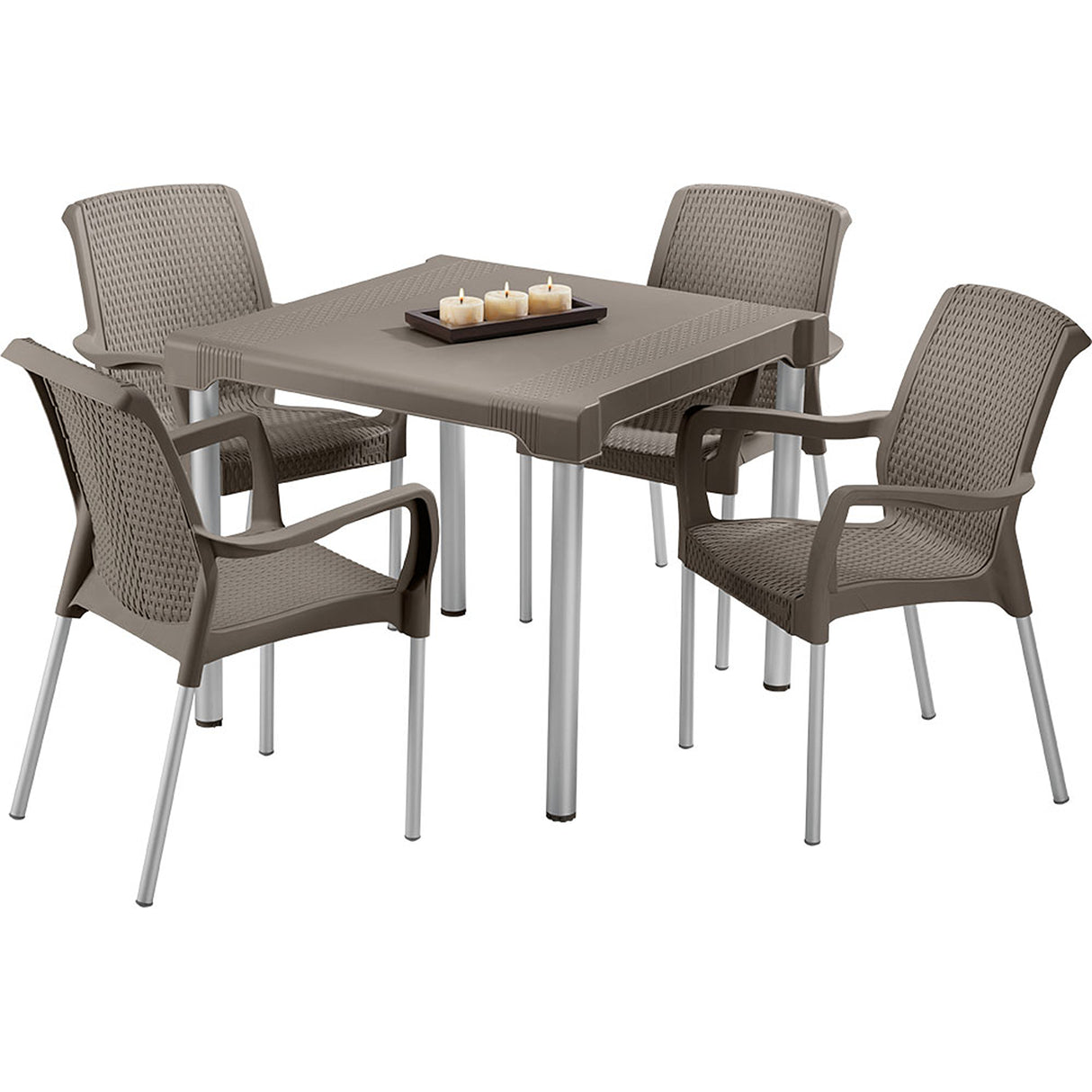 Silla Rimax Shia Moca 56x82.4cm con Espaldor y con Apoya Brazos - SILLAS Y BUTACOS | Bylmo