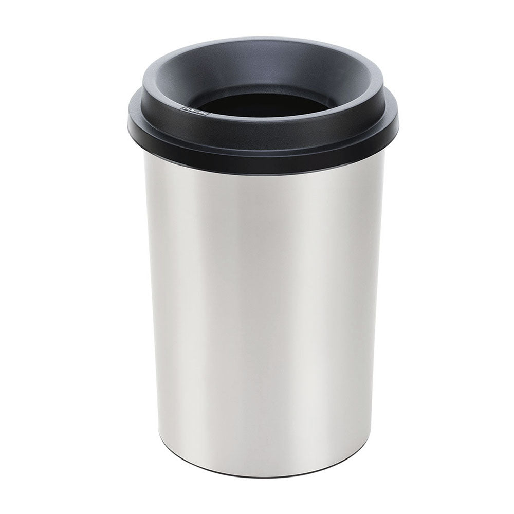 Papelera Rimax Evo Negro 32.5x47.5cm de 25 Litros para Papeles sin Tapa - BASUREROS Y PAPELERAS | Bylmo