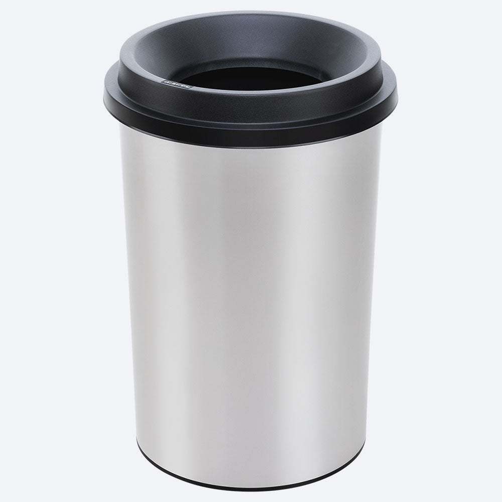 Papelera Rimax Negro 41x59.7cm de 50 Litros para Papeles sin Tapa - BASUREROS Y PAPELERAS | Bylmo