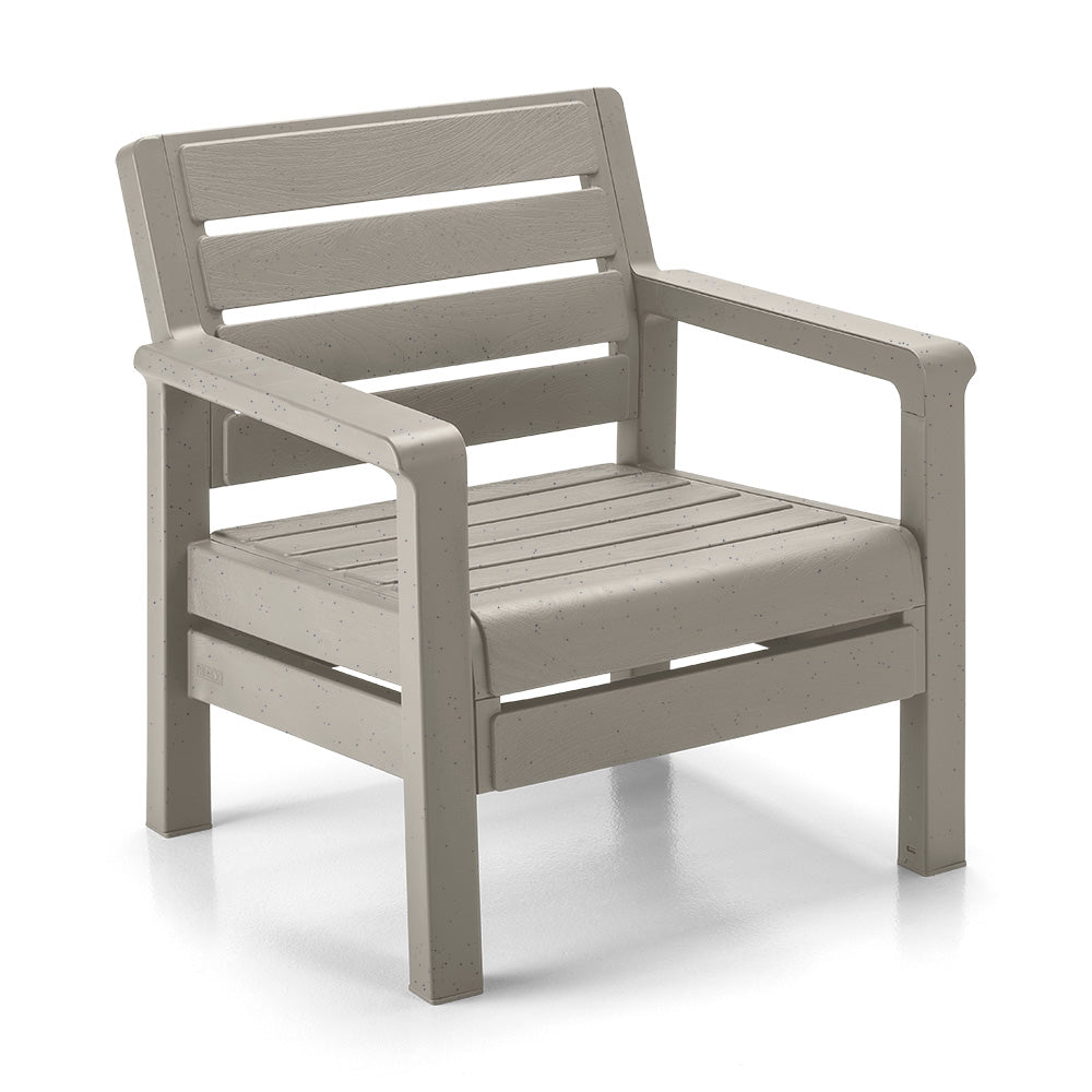 Sillón Rimax Barú Gris Cemento 74.6x74.6cm de Un Puesto con Apoya Brazos - SOFAS Y POLTRONAS | Bylmo
