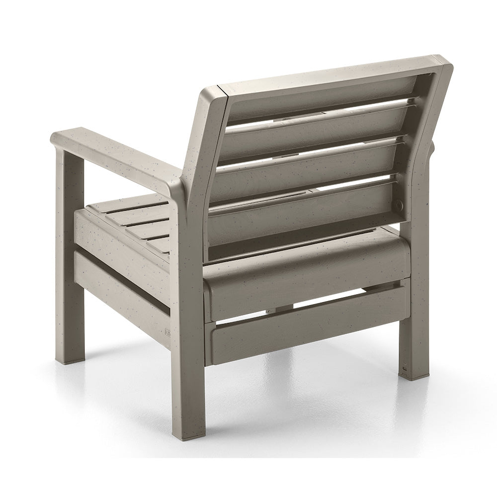 Sillón Rimax Barú Gris Cemento 74.6x74.6cm de Un Puesto con Apoya Brazos - SOFAS Y POLTRONAS | Bylmo