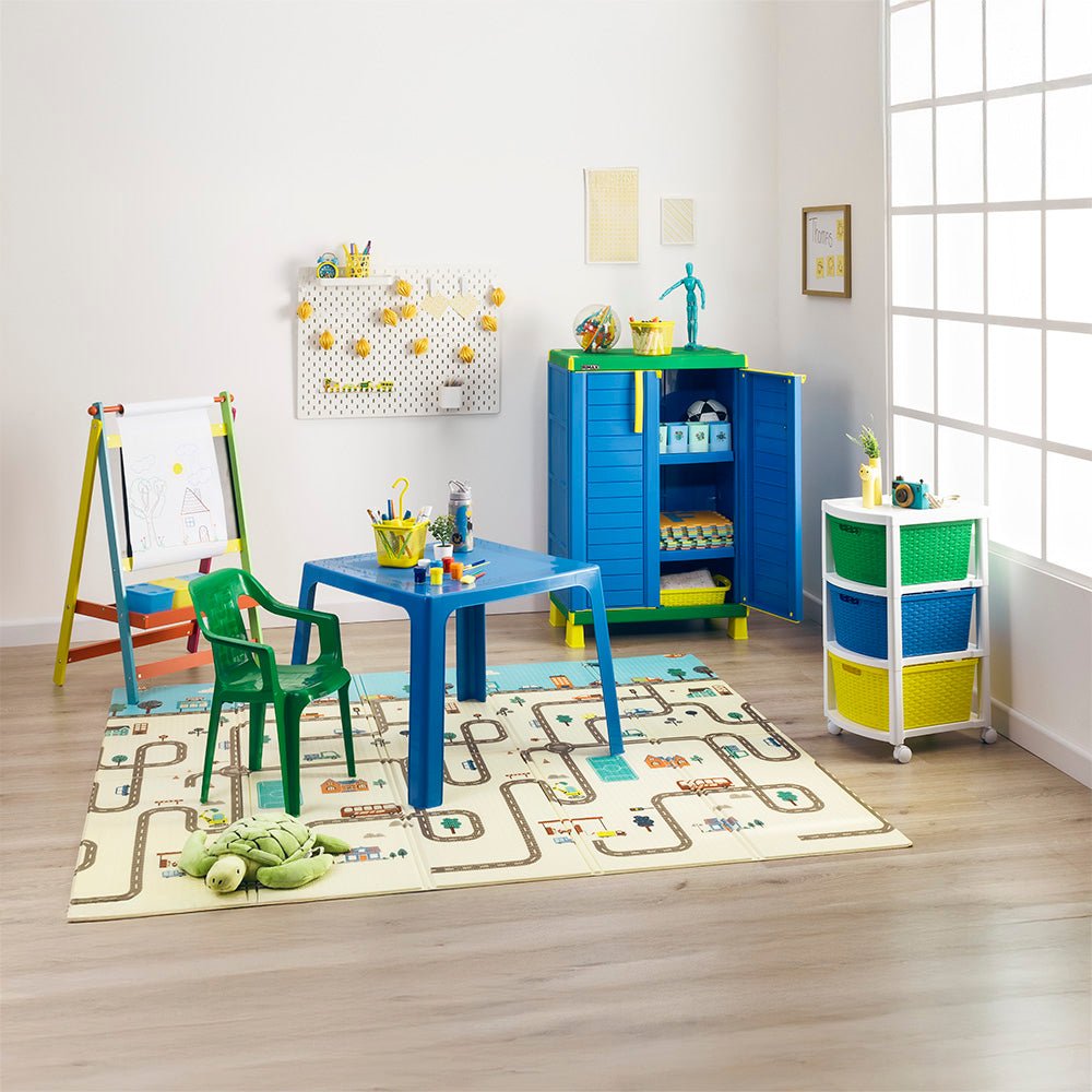 Cajonera Rimax Rattan Multicolor 33x66cm de Tres Hileras con Tres Cajones - CAJONERAS Y COMODAS | Bylmo