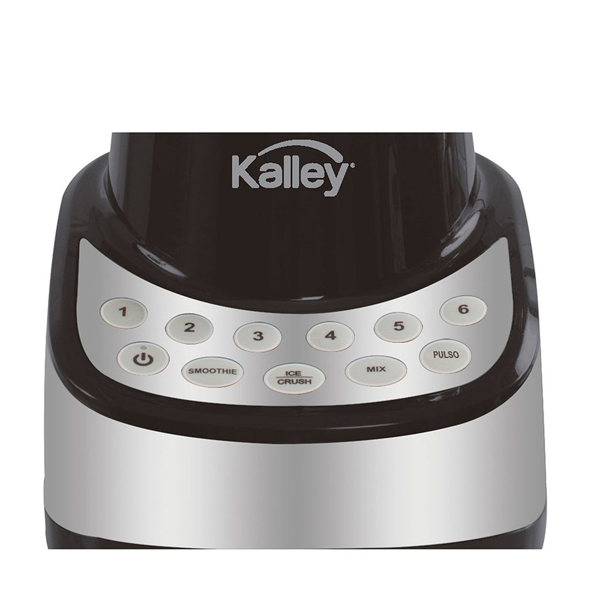 Licuadora Kalley Negro 9x22.3cm de Cuatro Aspas para 1.25 Litros y Seis Velocidades - LICUADORAS Y PROCESADORES | Bylmo