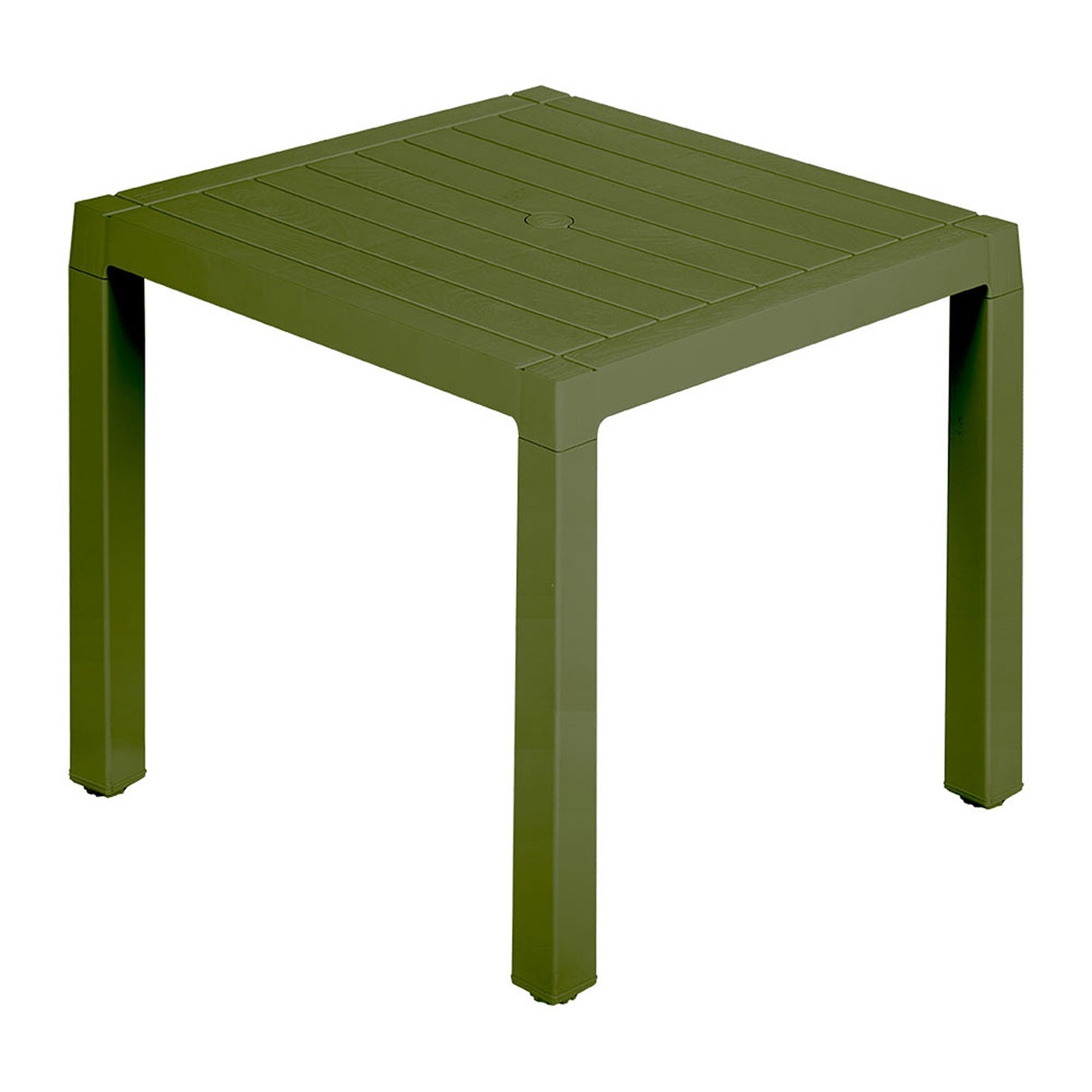 Combo Comedor y 4 Sillas con Brazos Rimax Barú Verde Selva 75x73.5cm Cuadrado - COMEDORES | Bylmo