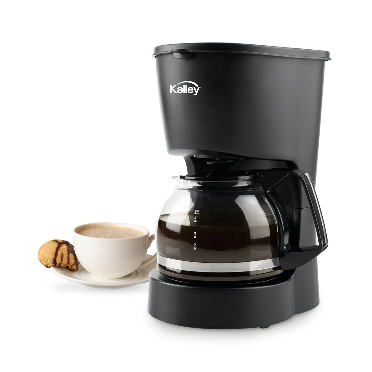 Cafetera Eléctrica Kalley Negro 18.4x24.2cm de Goteo Para 4 Tazas - CAFETERAS ELECTRICAS | Bylmo