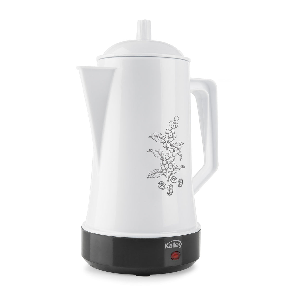 Cafetera Eléctrica Kalley Blanco 19x27.5cm de Percoladora Para 6 Tazas - CAFETERAS ELECTRICAS | Bylmo