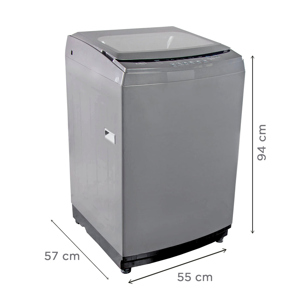 Lavadora Kalley Gris 55x94cm Para Carga de 12 Kilogramos - LAVADORAS Y SECADORAS | Bylmo