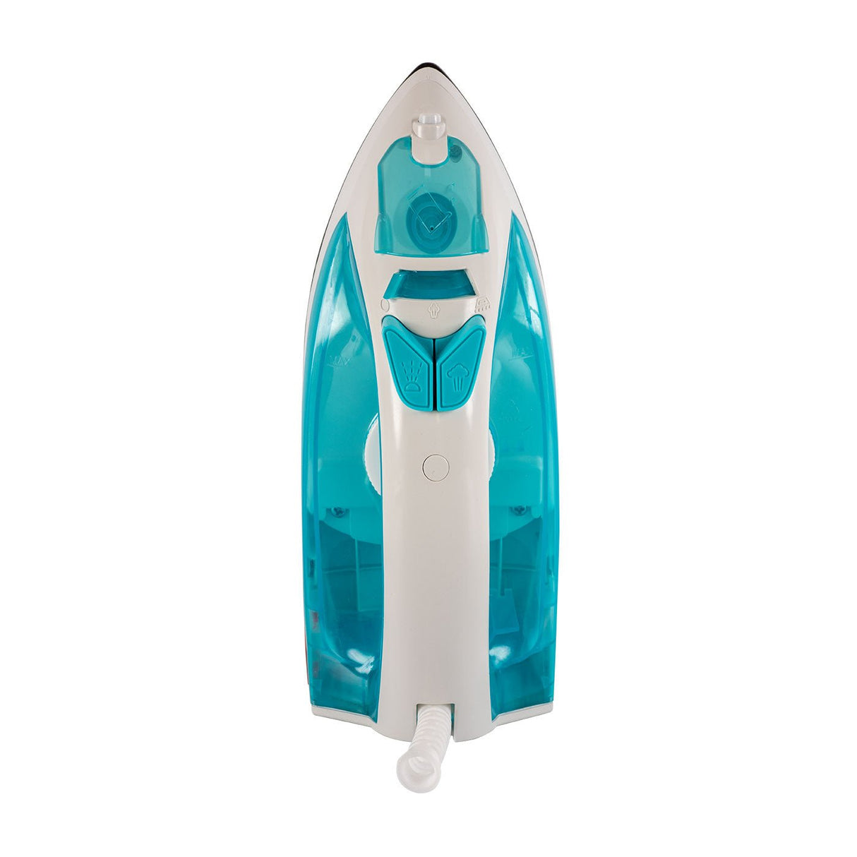 Plancha de Vapor para Ropa Kalley Azul Claro y Blanco 24x12cm con Rociador de Agua - PLANCHAS | Bylmo