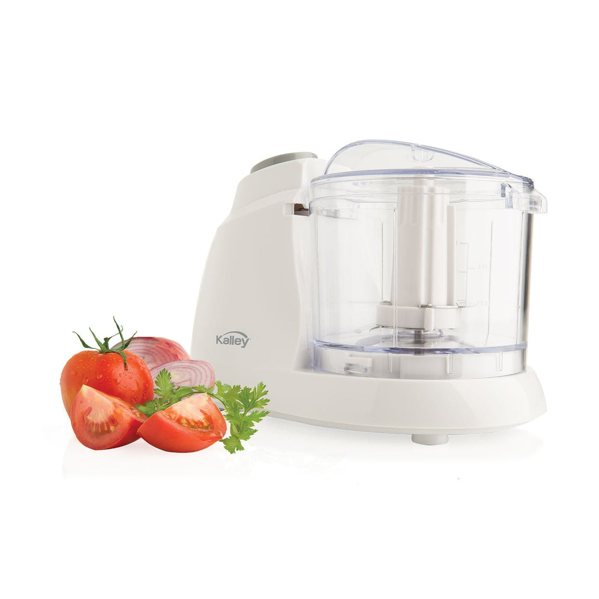 Procesador de Alimentos Kalley Blanco 19.7x14.1cm de 0.35 Litros con Dos Aspas - LICUADORAS Y PROCESADORES | Bylmo
