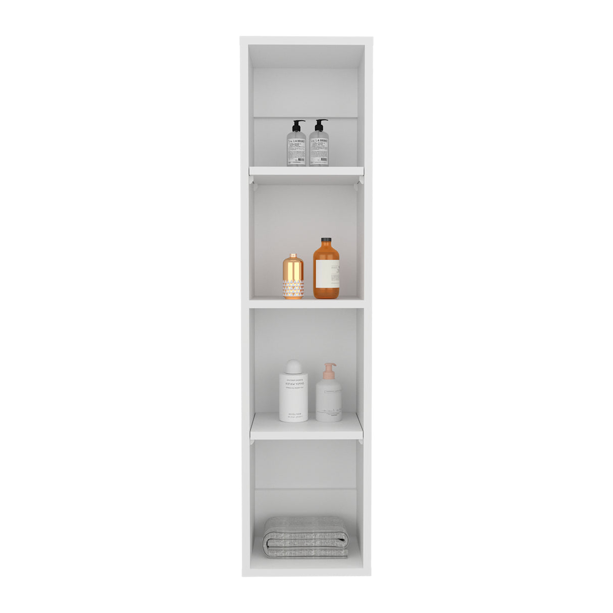 Gabinete de Baño Blanco 25x103cm Rectangular con Tres Entrepaños - GABINETES DE BANHO | Bylmo