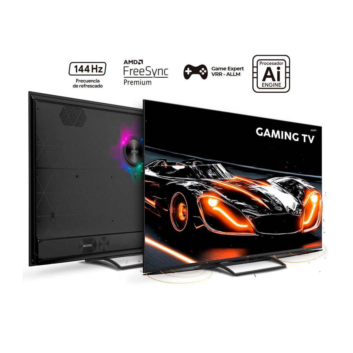 Televisor Kalley Smart de 65" Pulgadas Google TV Negro 145.25x84.53cm Qled 4K - TELEVISORES | Bylmo