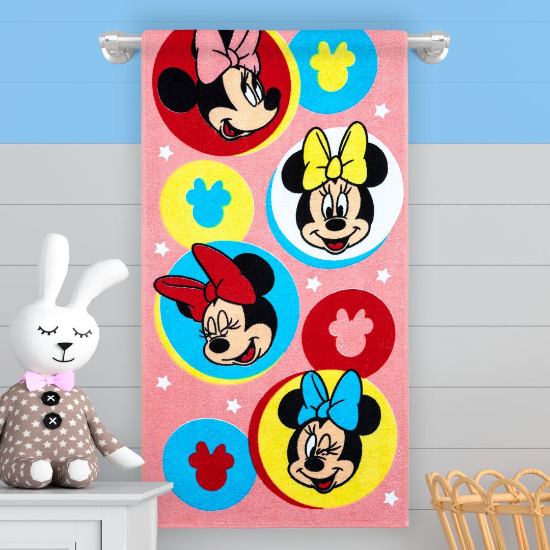Toalla Infantil Rosado 60x120cm de Minnie Extrasuave - TOALLAS | Bylmo