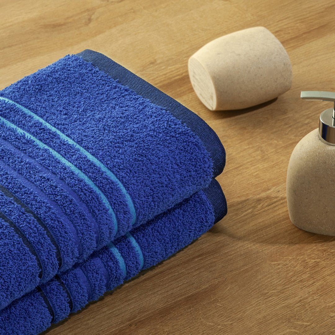 Toalla de Cuerpo Mediterráneo Azul Rey 70x130cm Fondo Entero Extrasuave - TOALLAS | Bylmo