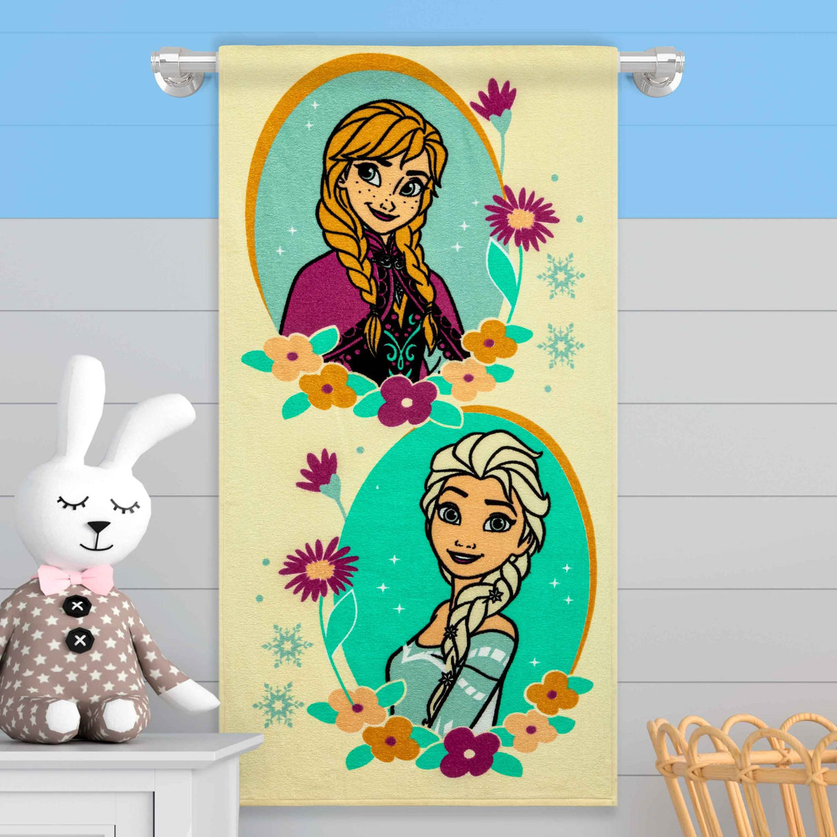 Toalla Infantil Beige 60x120cm de Frozen Extrasuave - TOALLAS | Bylmo