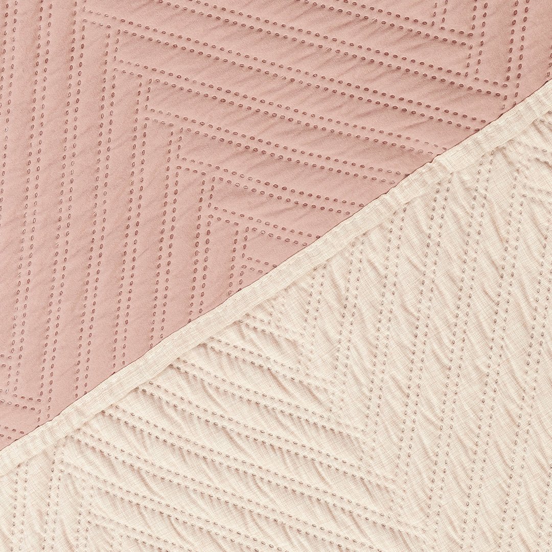 Tendido Kyoto Rosado Claro para Cama King 200 X 200 Cm Fondo Entero - TENDIDOS Y CUBRELECHOS | Bylmo