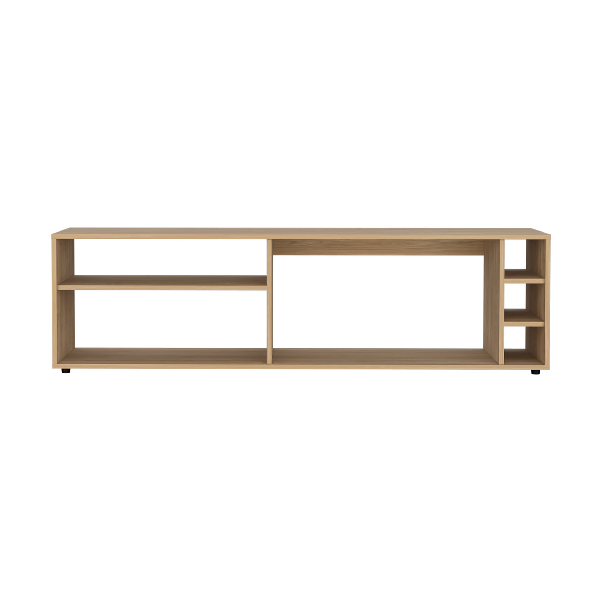 Rack de TV Suxta Fresno 160x45.4cm para TV Hasta 60" Pulgadas con Cinco Compartimientos - MUEBLES DE TV | Bylmo