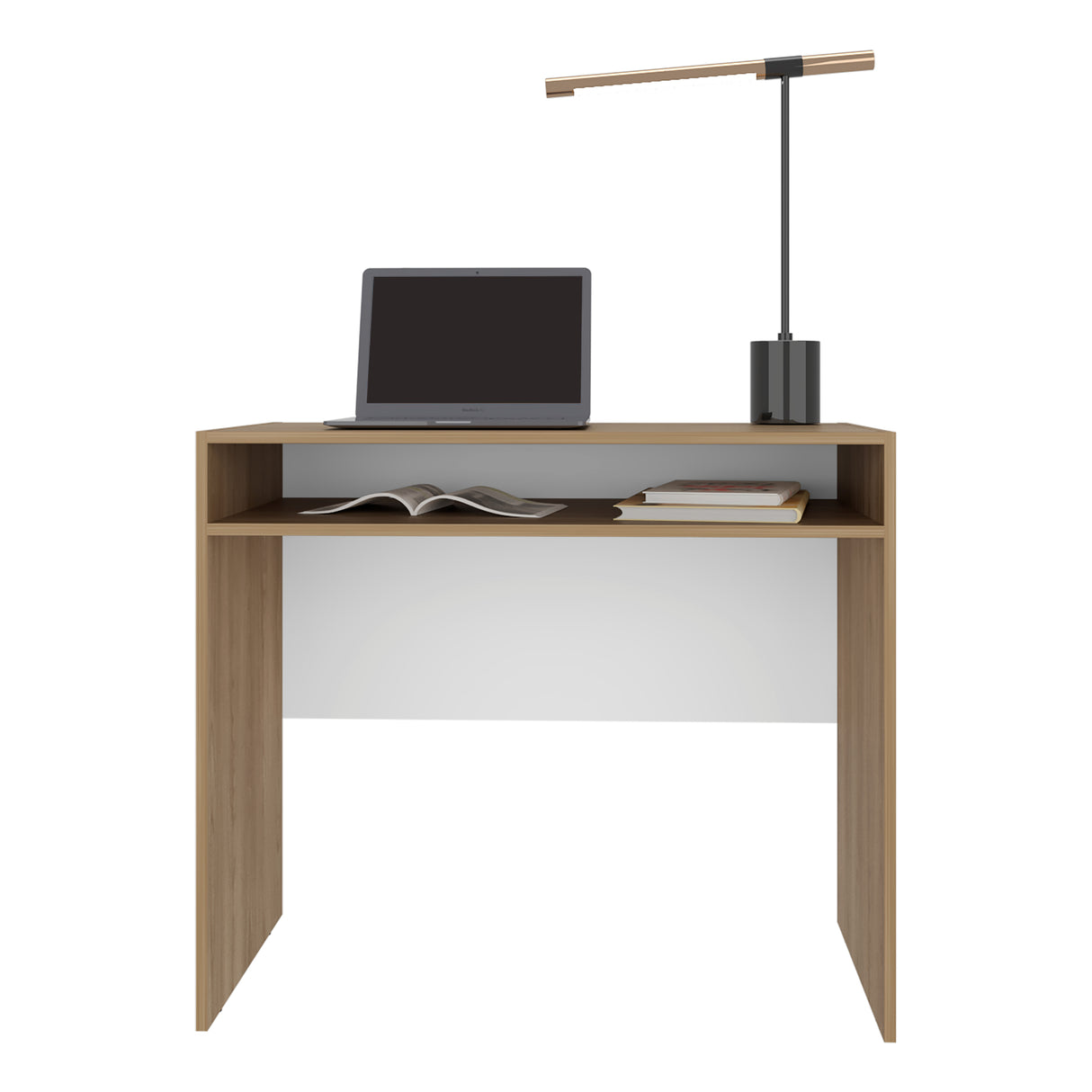 Escritorio Stella Fresno 89.2x77cm sin Cajones - ESCRITORIOS | Bylmo