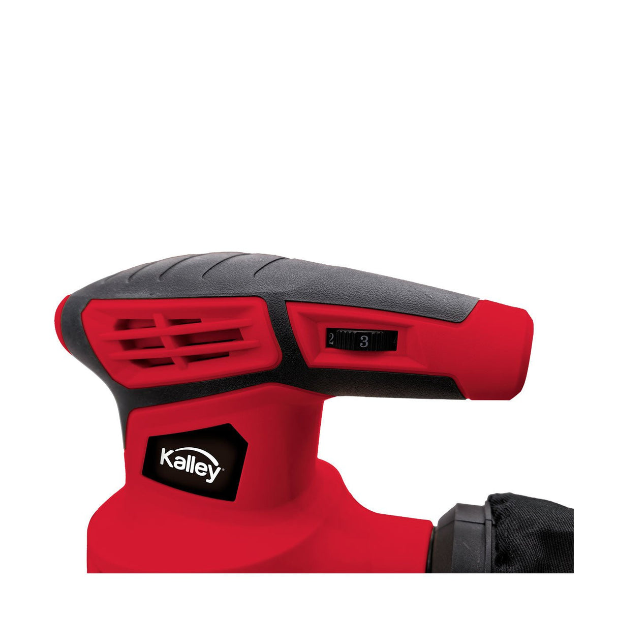 Lijadora Kalley Rojo y Negro 18x15cm RotoOrbital con Bolsa Antipolvo - HERRAMIENTAS ELECTRICAS | Bylmo