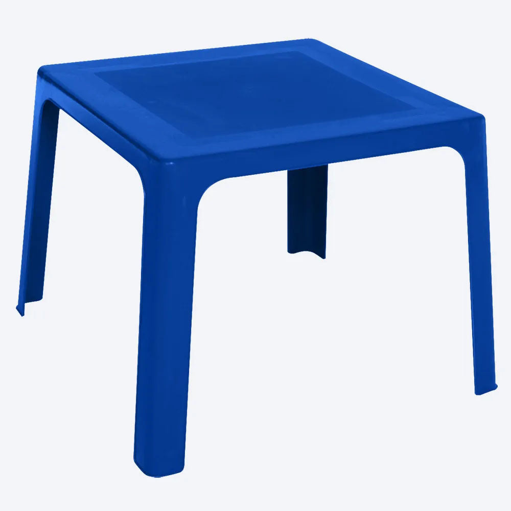 Combo Mesa Infantil Rimax Azul y Rojo 70.7x50.7cm Cuadrado con Dos Sillas - MESAS AUXILIARES | Bylmo