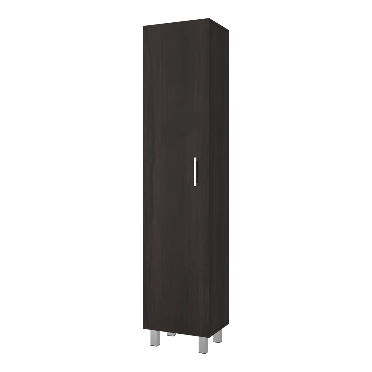 Mueble para Almacenamiento Vintro Nogal 40x180cm con Una Puerta y con Patas - MUEBLES DE ASEO Y ROPAS | Bylmo